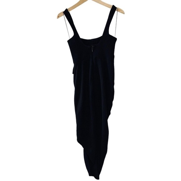 Acler Maine Draped Midi Dress Black Size US 4 New With Defects $450 - Picture 14 of 16